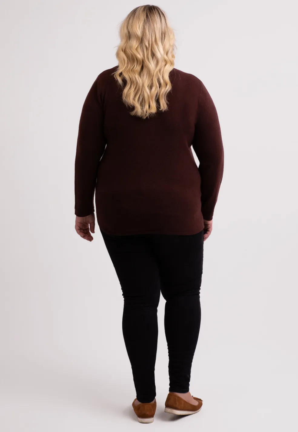 Kaschmir Rundhals Pullover zinnoberrot