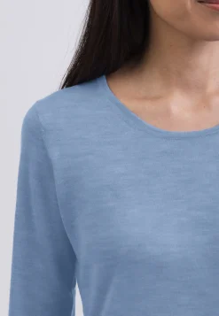 Kaschmir Rundhals Pullover hellblau (Frühling)