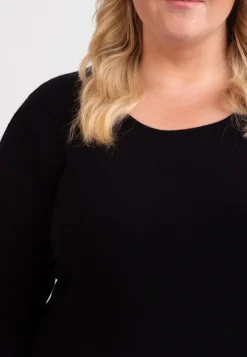 Kaschmir Rundhals Pullover schwarz