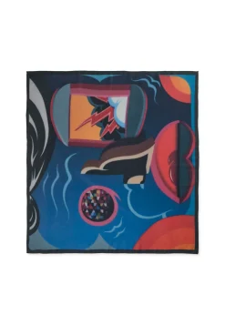 Kaschmir Schal bedruckt vibrant fantasy limited edition mehrfarbig