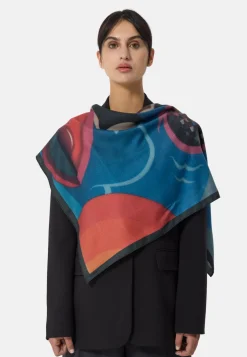 Kaschmir Schal bedruckt vibrant fantasy limited edition mehrfarbig