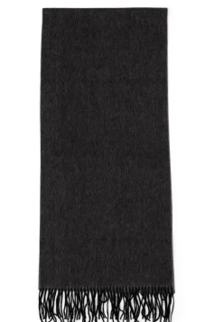 Kaschmir Schal double face schwarz und grau