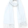 Kaschmir Schal (GOTS) weiss