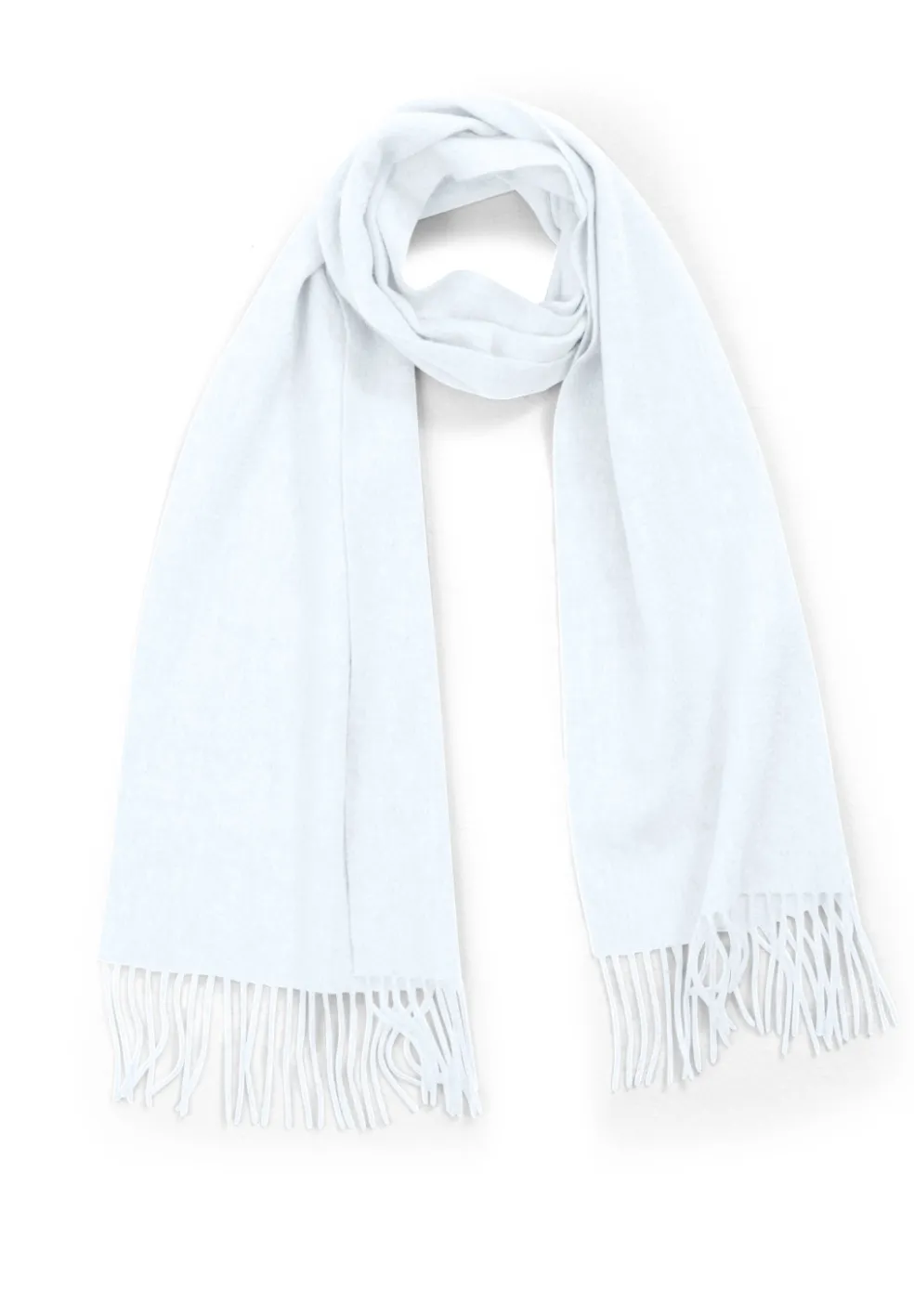 Kaschmir Schal (GOTS) weiss