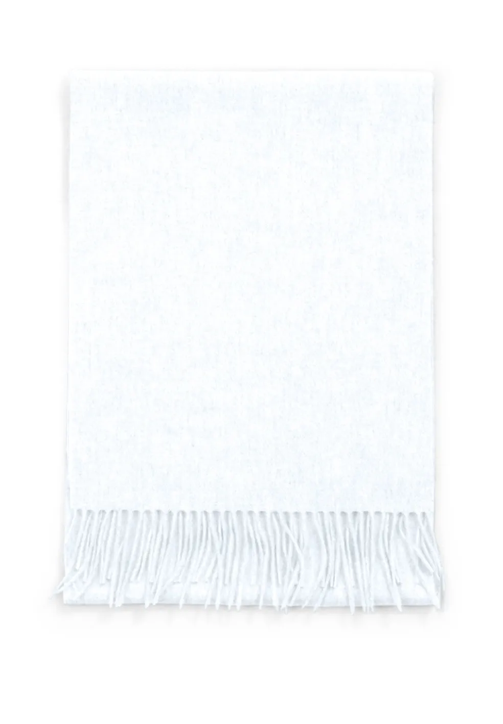 Kaschmir Schal (GOTS) weiss