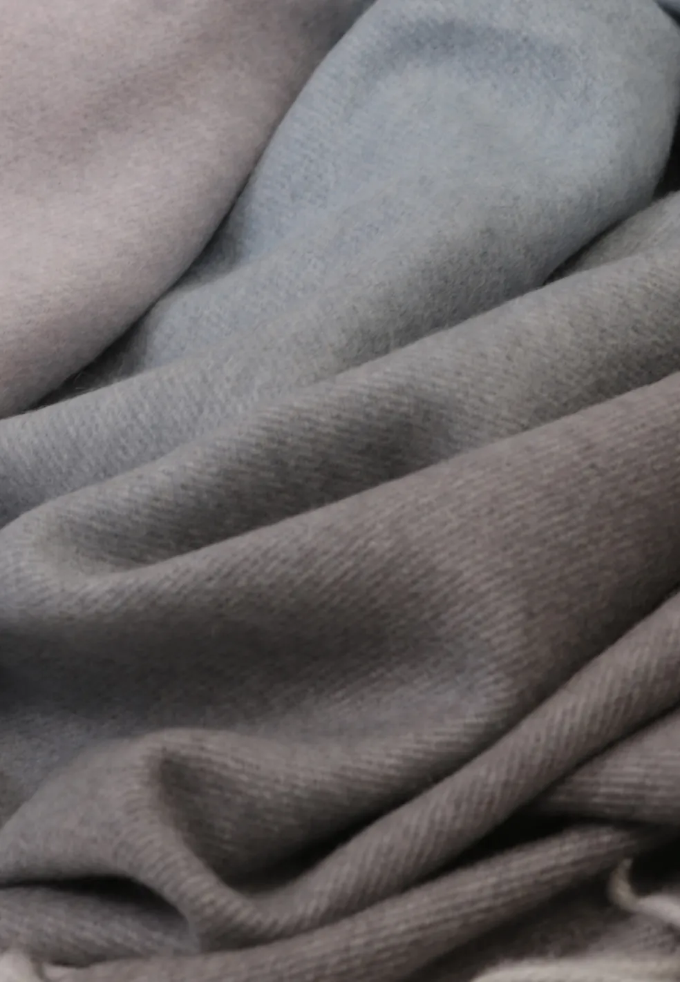 Kaschmir Schal gradient rosa und blau