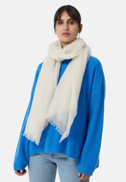 Kaschmir Schal oversize elfenbein