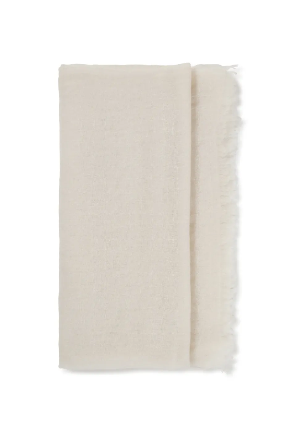 Kaschmir Schal oversize elfenbein