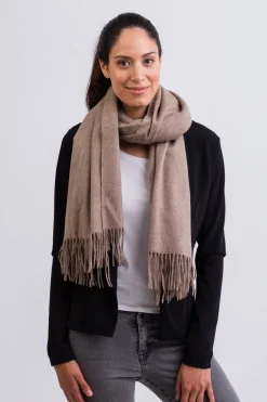 Kaschmir Schal waterwave taupe