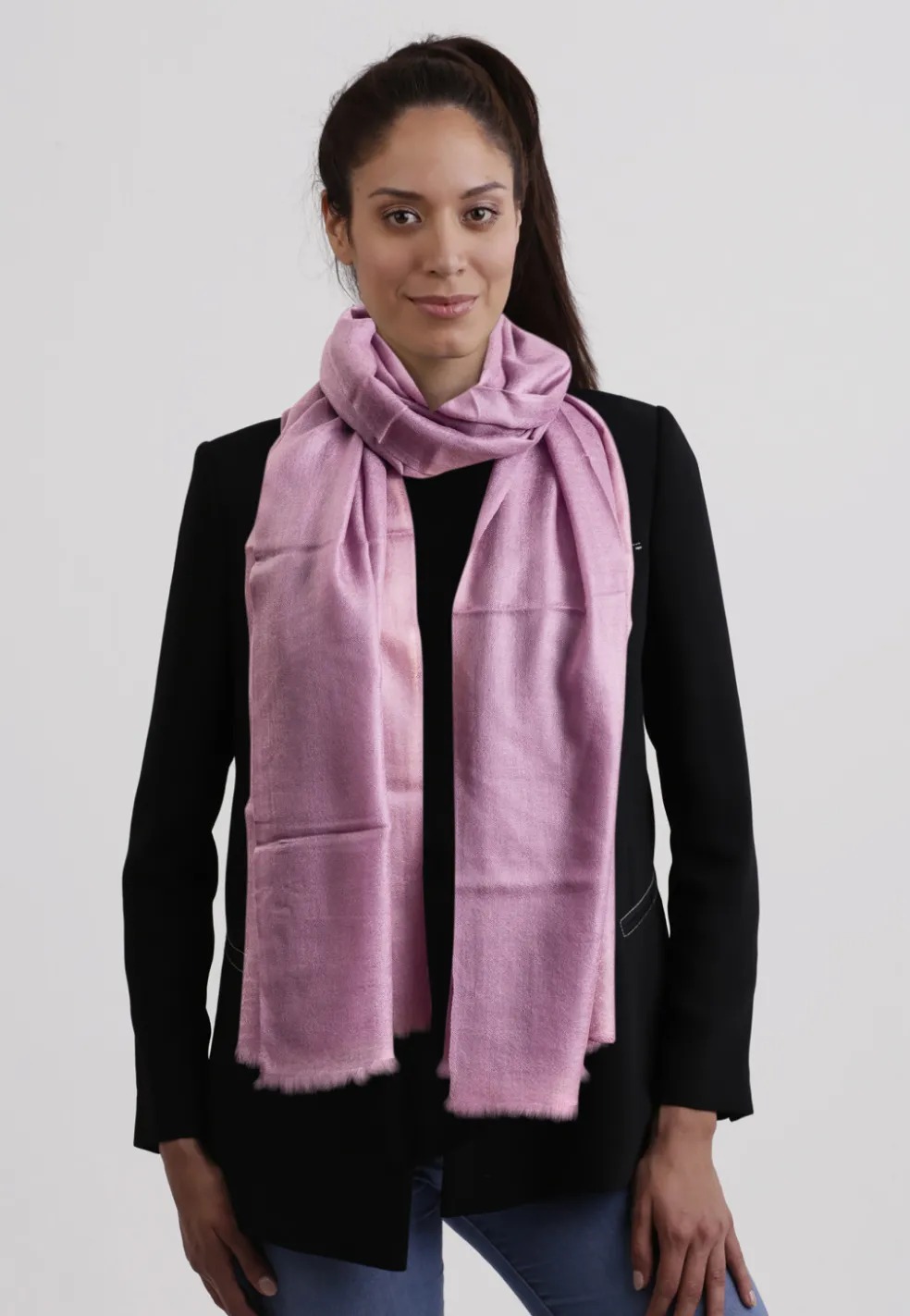 Kaschmir Seide Schal violett