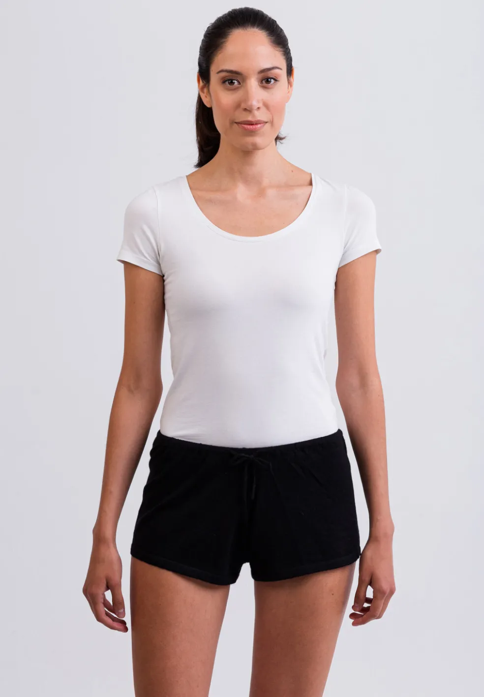 Kaschmir Shorts schwarz