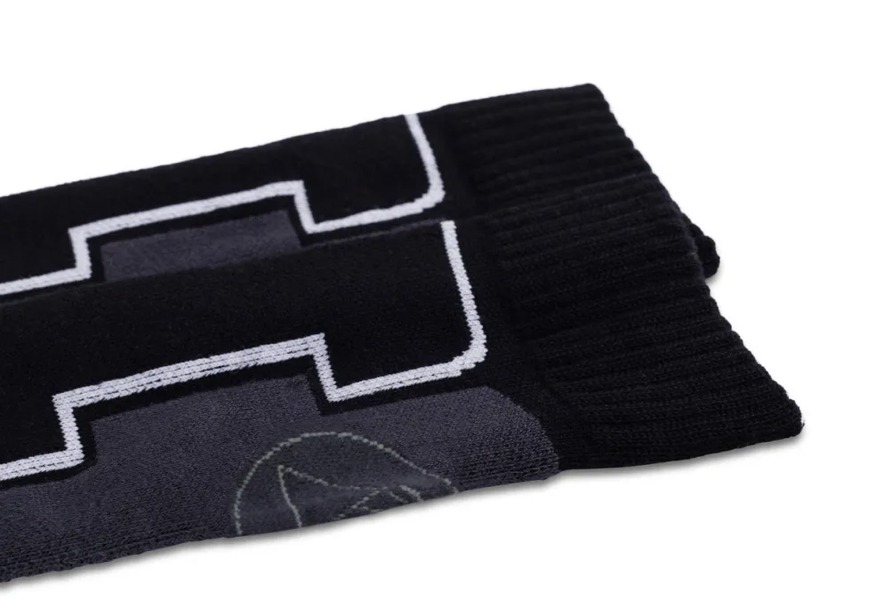 Kaschmir Ski- und Trekkingsocken schwarz