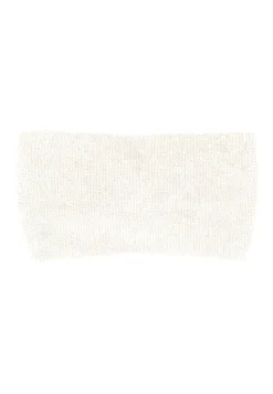 Kaschmir Stirnband geknotet elfenbein mit lurex