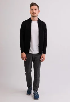 Kaschmir Strickjacke Cardigan schwarz