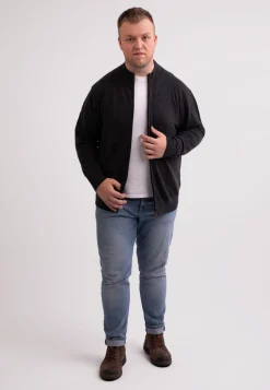 Kaschmir Strickjacke Cardigan dunkel anthrazit