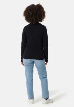 Kaschmir Strickjacke Cardigan mit Reissverschluss schwarz