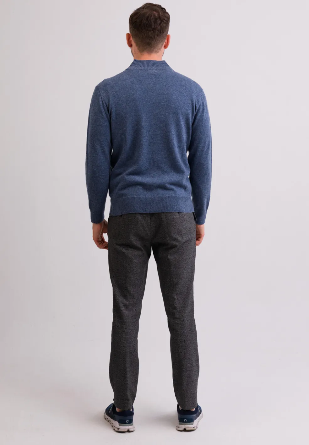 Kaschmir Strickjacke Cardigan jeans blau
