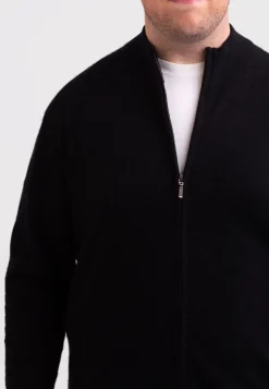 Kaschmir Strickjacke Cardigan schwarz