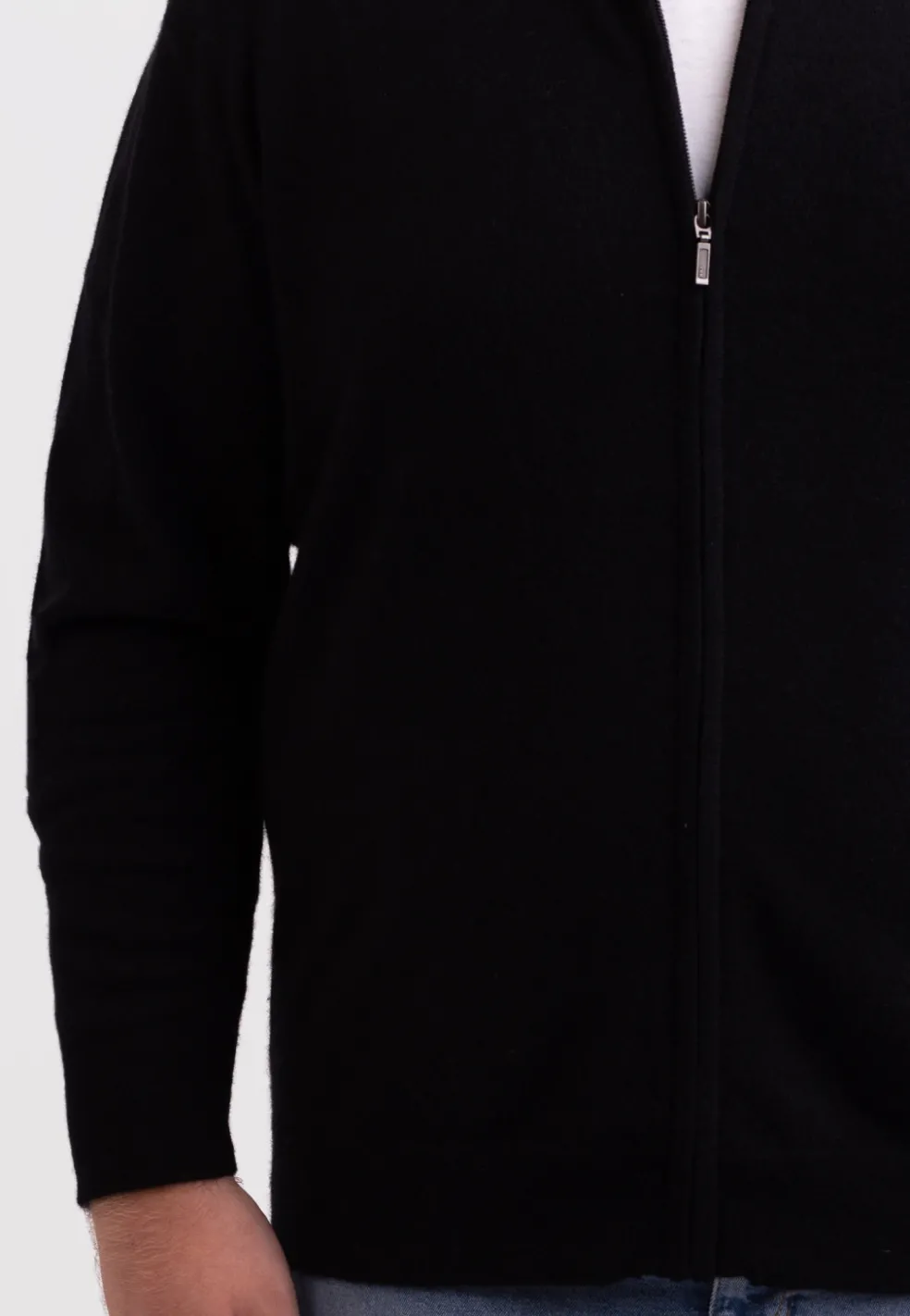 Kaschmir Strickjacke Cardigan schwarz