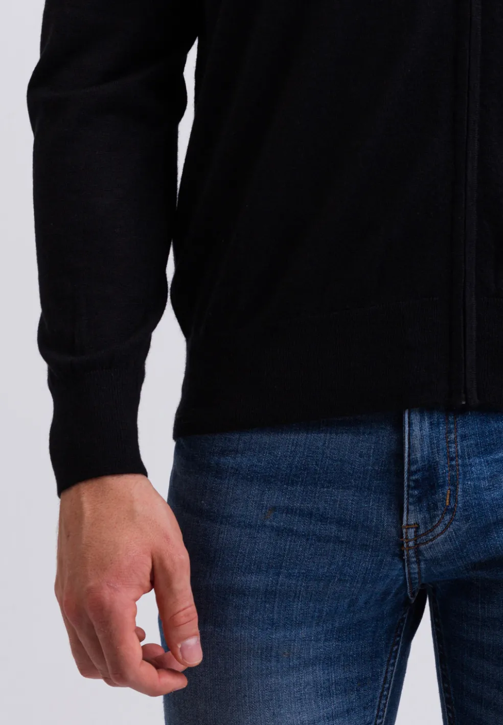 Kaschmir Strickjacke Cardigan schwarz (Frühling)
