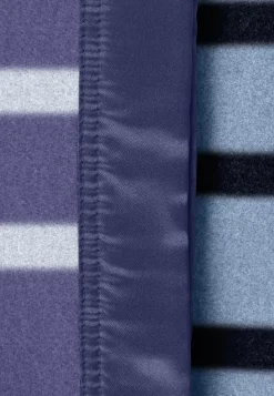 Kaschmir Tagesdecke navy blau und himmelblau