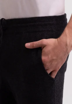 Kaschmir Trainerhose dunkel anthrazit