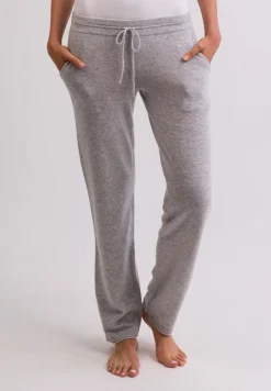 Kaschmir Trainerhose hellgrau