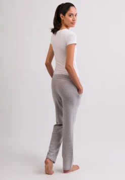 Kaschmir Trainerhose hellgrau