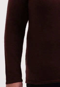 Kaschmir V-Ausschnitt Pullover zinnoberrot