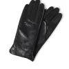 Lederhandschuhe mit Kaschmirfutter und Touchscreen tauglich schwarz