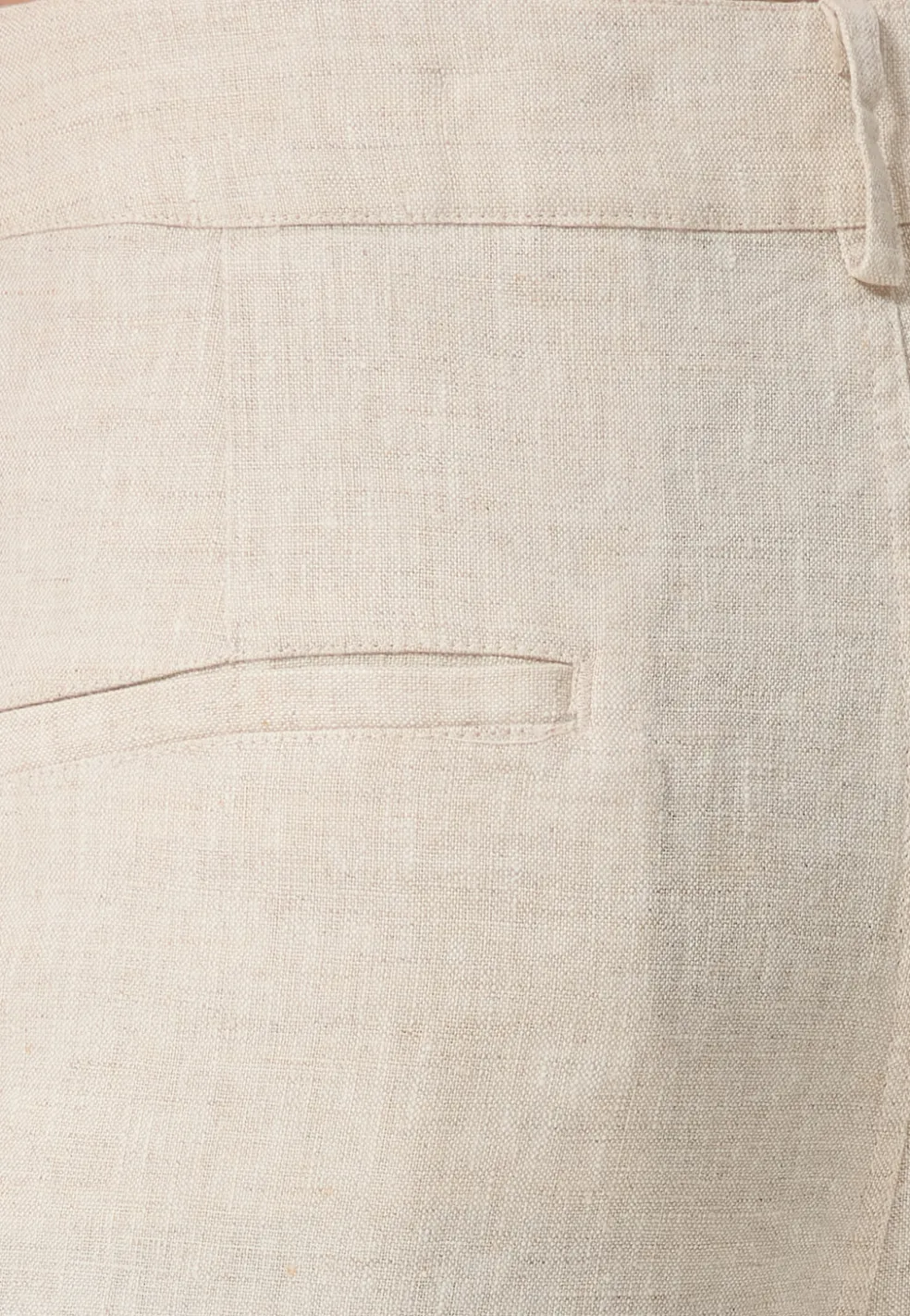 Leinen Hosen kurz beige