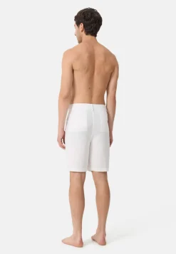 Leinen Hosen kurz weiss