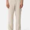 Leinen Hosen lang beige