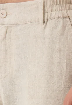 Leinen Hosen lang beige