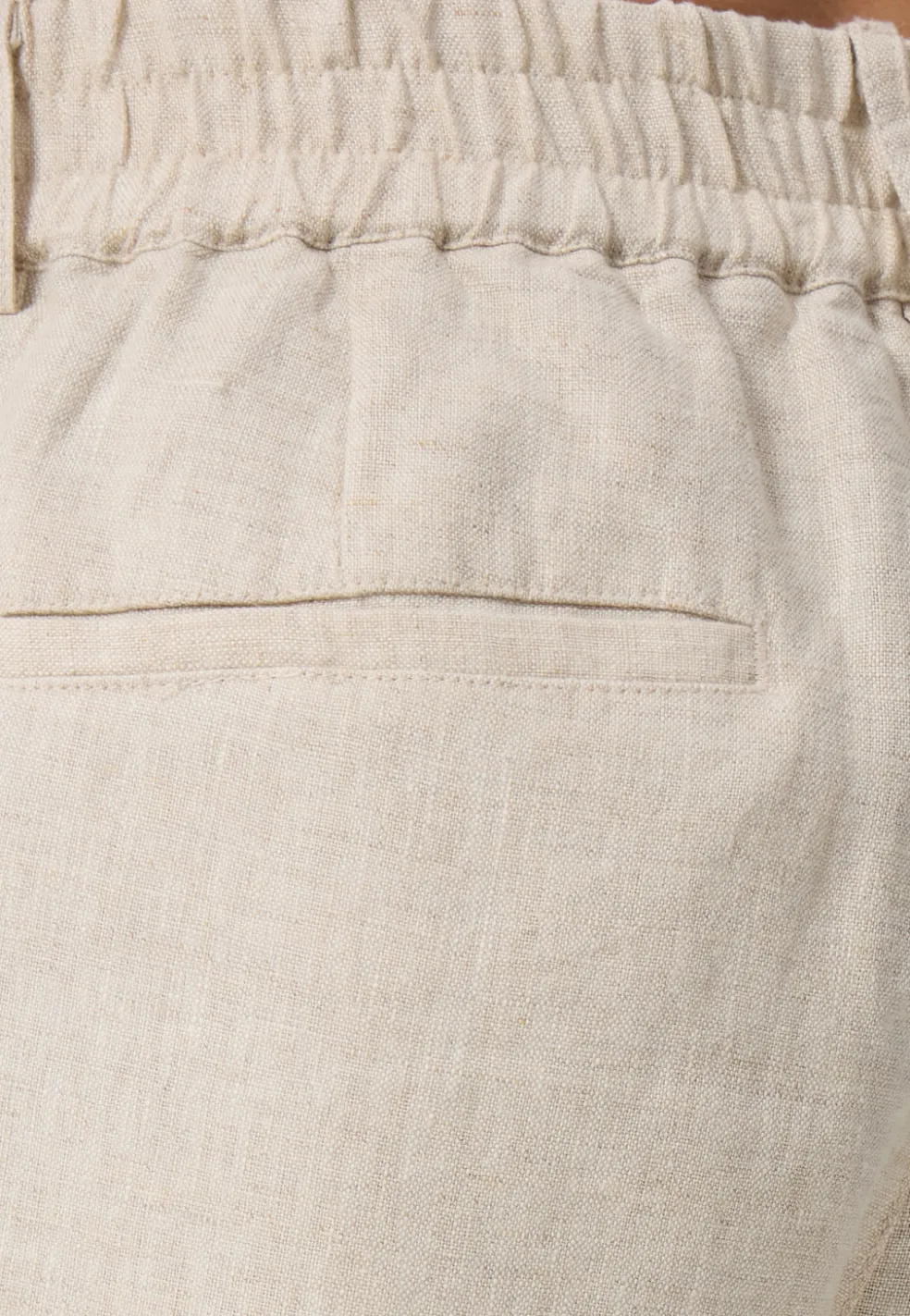 Leinen Hosen lang beige