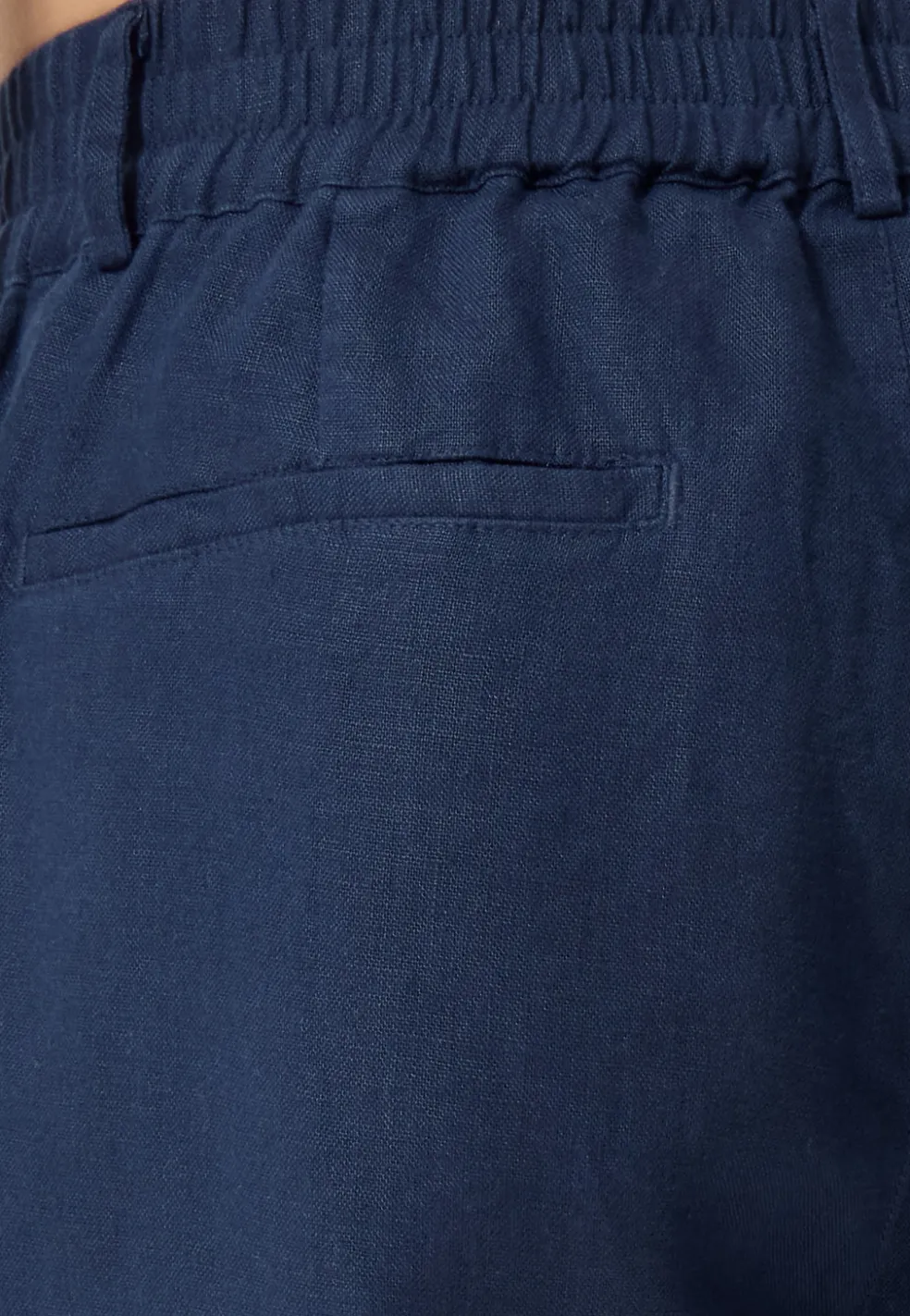 Leinen Hosen lang navy blau