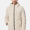Padded Jacket mit Kapuze off white