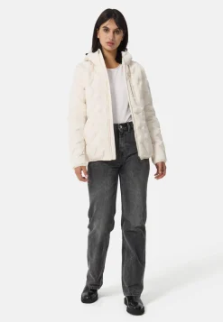 Padded Jacket mit Kapuze off white