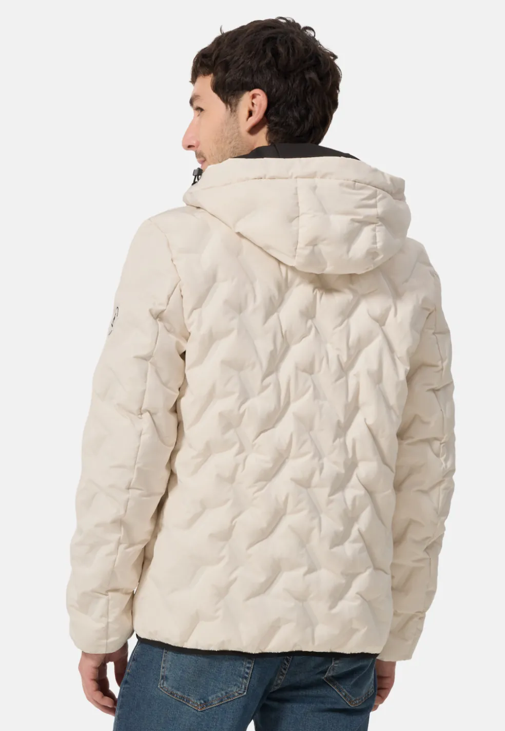 Padded Jacket mit Kapuze off white