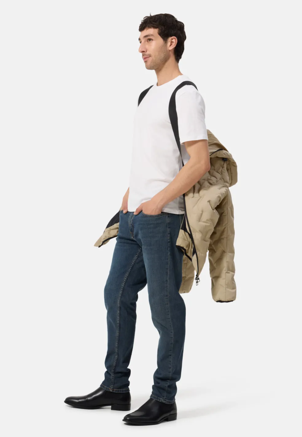 Padded Jacket mit Kapuze khaki
