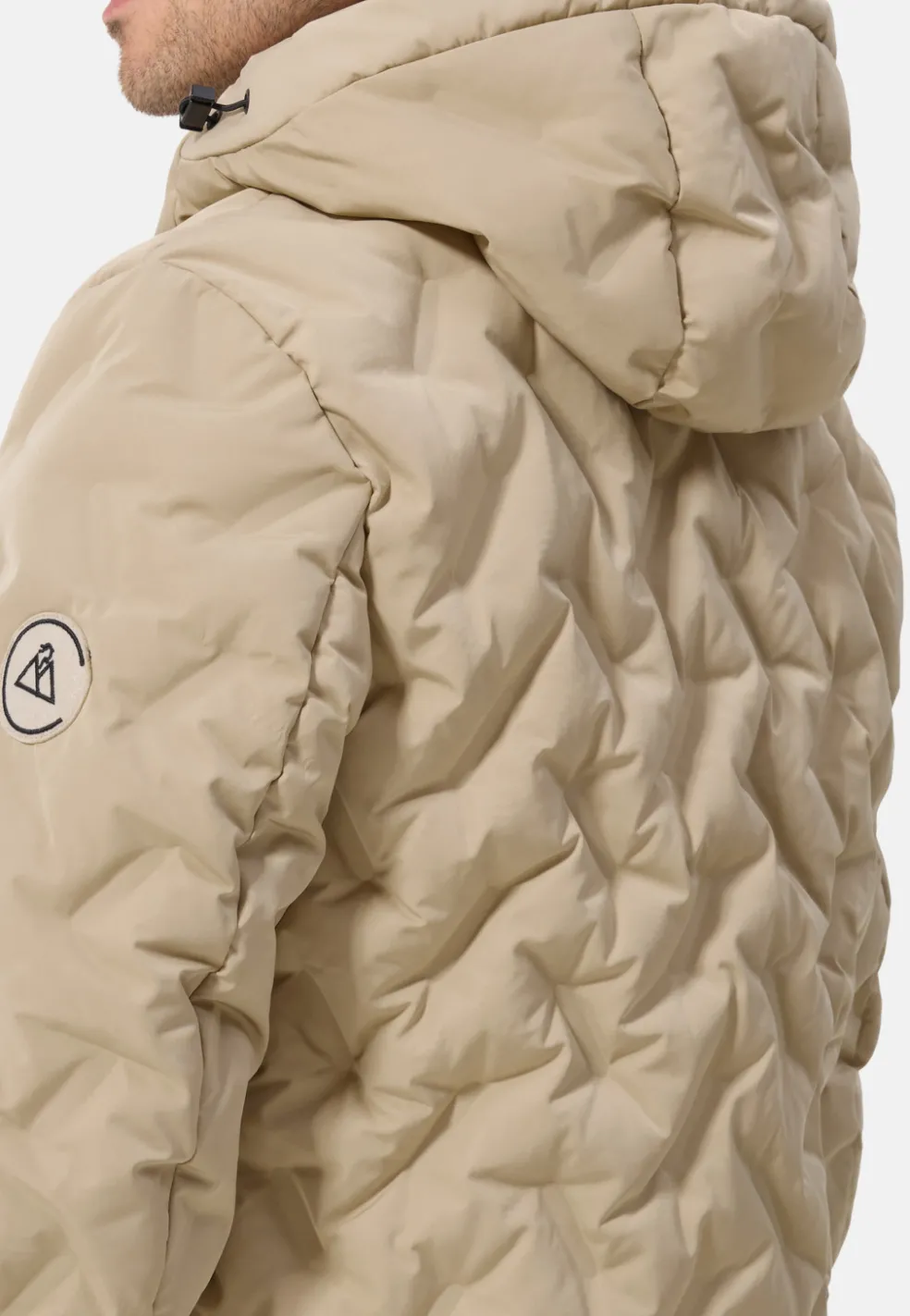 Padded Jacket mit Kapuze khaki