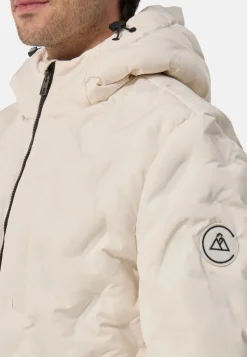 Padded Jacket mit Kapuze off white