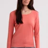 Recycelter Kaschmir Rundhals Pullover zitrus granita