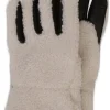 Retro-Fleece-Handschuhe mit Kaschmirfutter weiss