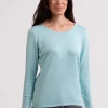 Seide Kaschmir Rundhals Pullover reflexion hellgrün