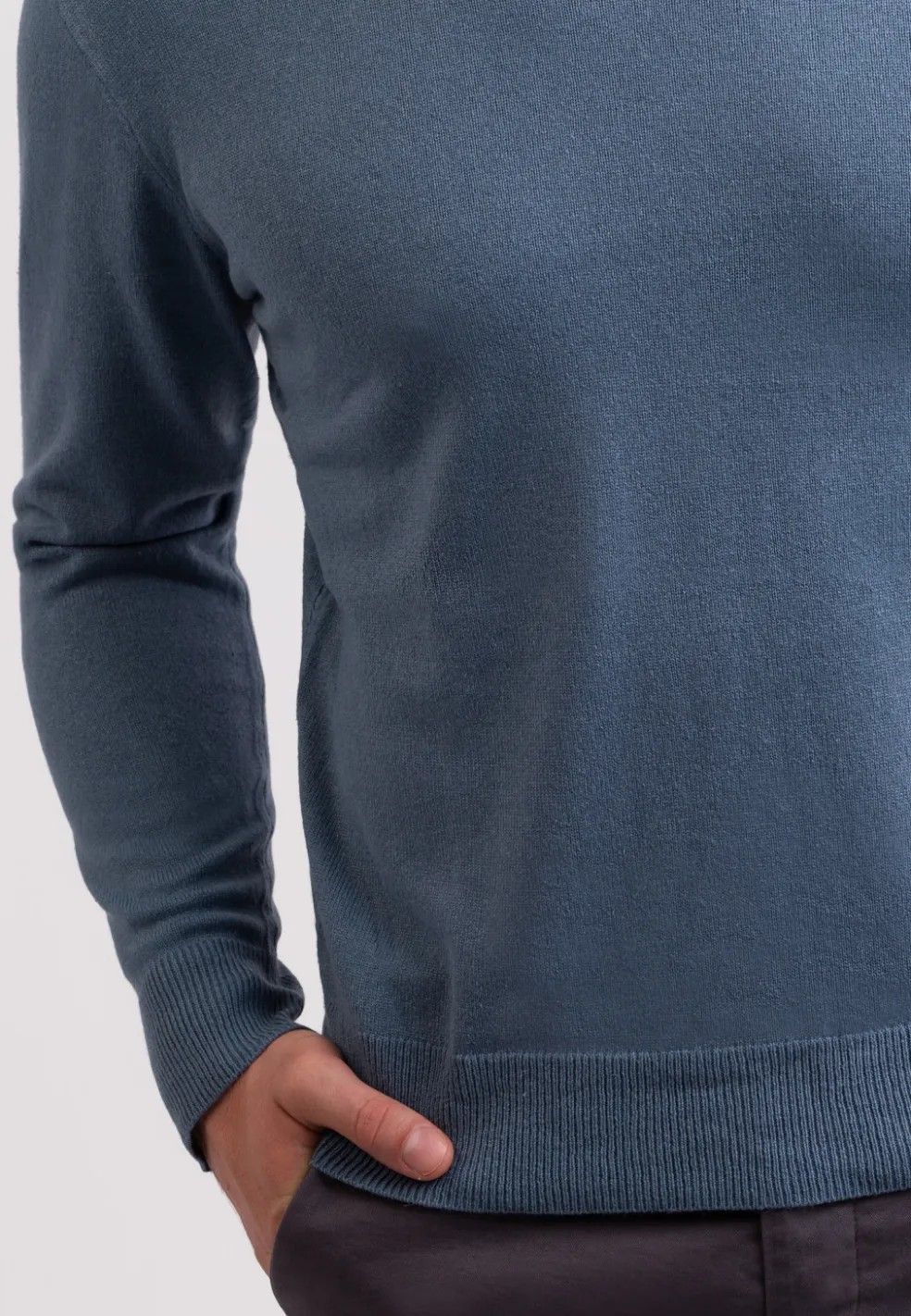 Seide Kaschmir Rundhals Pullover seehaus grün