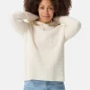 Wolle Kaschmir Kapuzenpullover Hoodie weiss