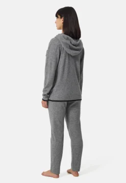 Wolle Kaschmir Trainerjacke Unisex grau