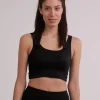 Yoga Aktivity-Top aus Bambus schwarz
