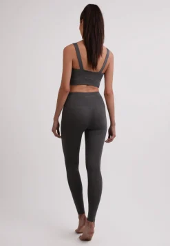 Yoga Aktivity-Top aus Bambus grau meliert